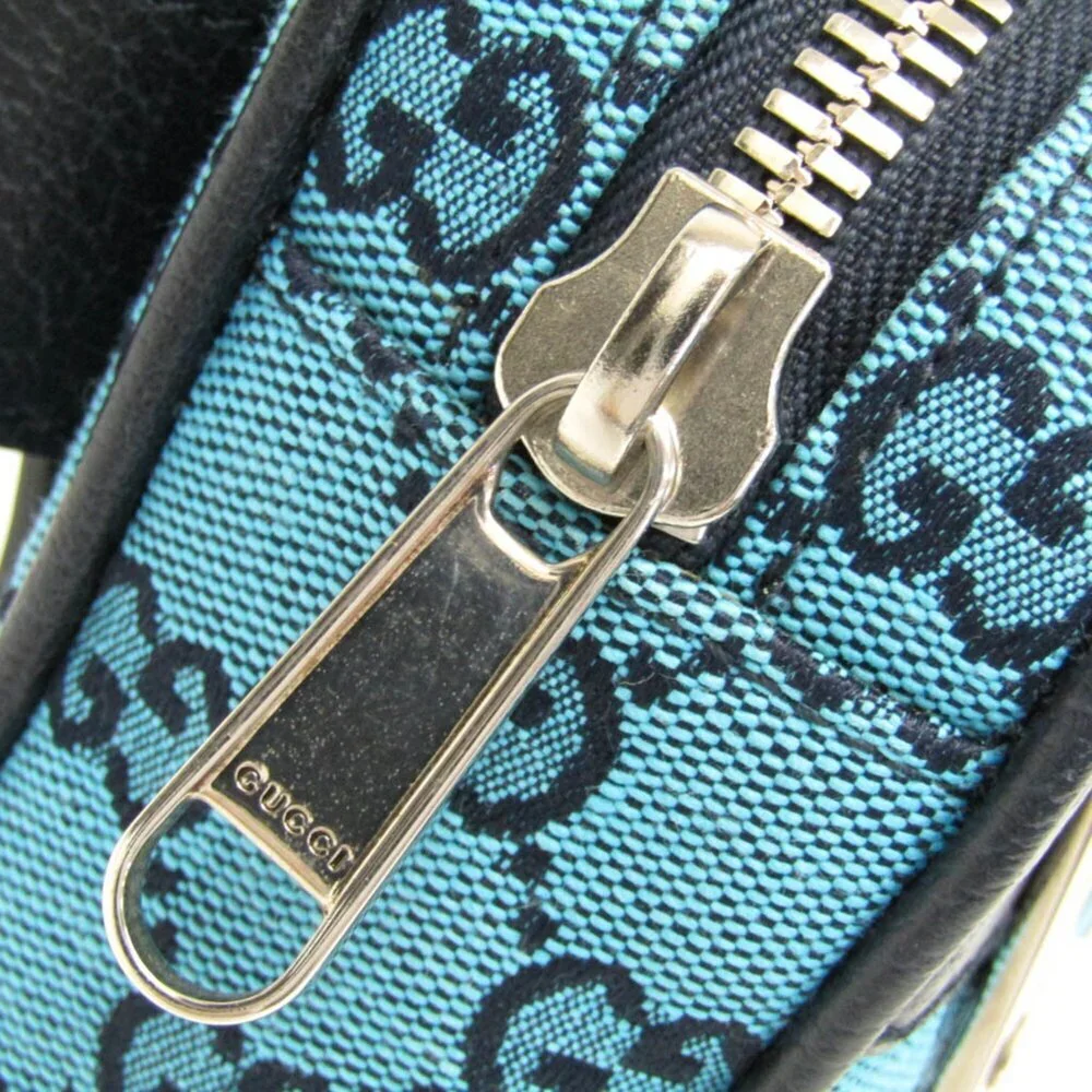 GUCCI Blue Leather Fanny Pack - Picture 6 of 12